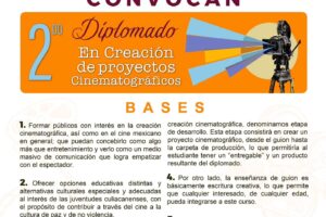 Últimos días para inscribirse al Segundo Diplomado en Creación de Proyectos Cinematográficos