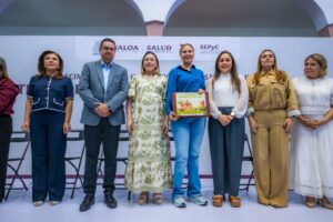 Entrega gobernadora Yeraldine kits de estimulación temprana para la prueba EDI al sector salud