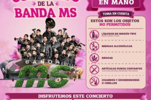 Todo listo para el concierto gratuito de la Banda MS; llamamos a disfrutar este gran evento con orden y responsabilidad