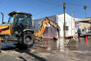 JAPAC trabaja en la reparación de línea principal en el Centro de la ciudad