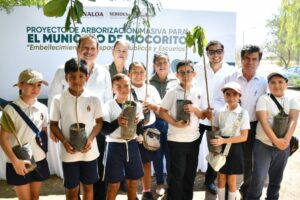 Con plantación de 200 árboles, SEBIDES fortalece áreas verdes en Mocorito
