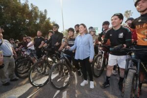 Gobernadora Yeraldine encabeza el banderazo de la rodada estatal por el Día Mundial de la Bicicleta